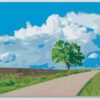Diamond Painting Verlaten boom voorbeeldafbeelding van het volledige ontwerp