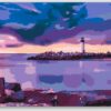 Diamond Painting Vuurtoren in Santa Cruz voorbeeldafbeelding van het volledige ontwerp