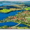 Diamond Painting Waterreservoir Lipno voorbeeldafbeelding van het volledige ontwerp