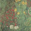 Diamond Painting Zonnebloem Park voorbeeldafbeelding van het volledige ontwerp
