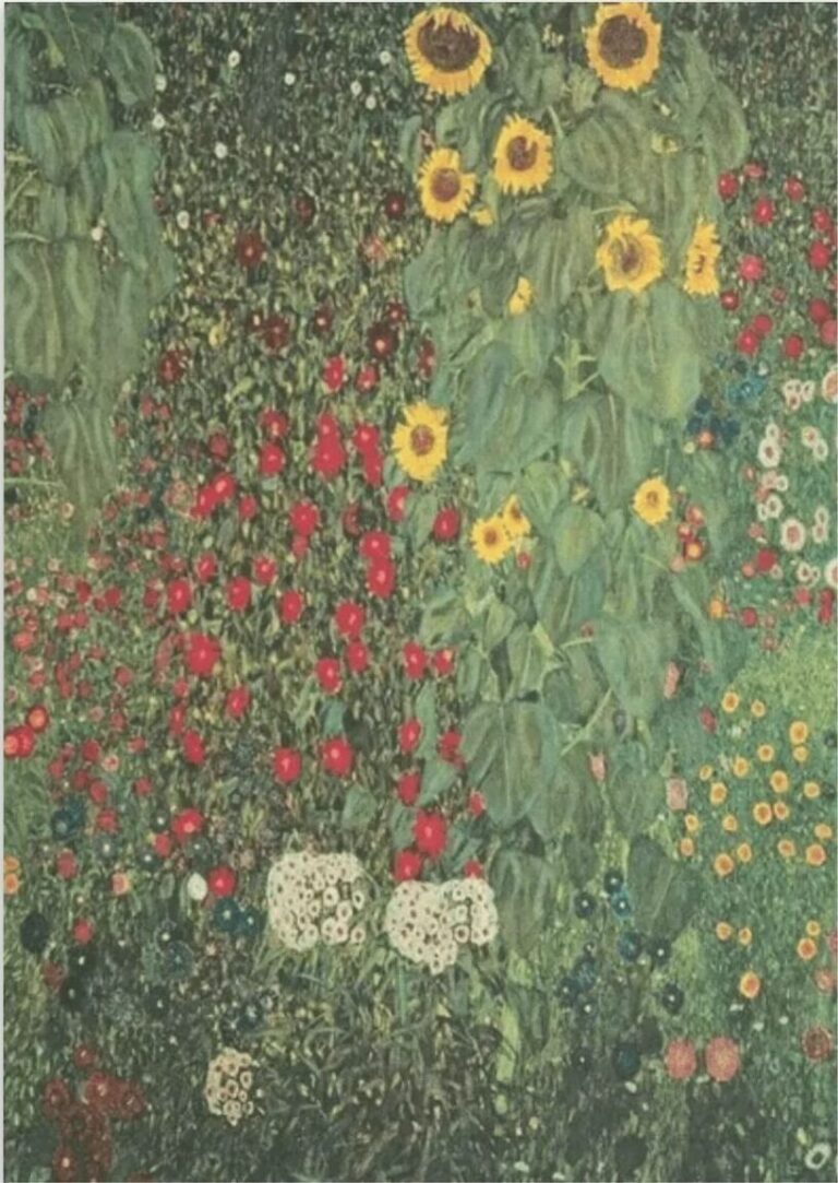 Diamond Painting Zonnebloem Park voorbeeldafbeelding van het volledige ontwerp