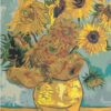 Diamond Painting Zonnebloemen Van Gogh voorbeeldafbeelding van het volledige ontwerp