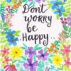 Diamond Painting Don't Worry, Be Happy voorbeeldafbeelding van het volledige ontwerp