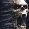 Diamond Painting - Monsterlijk doodshoofd voorbeeldafbeelding van het volledige ontwerp