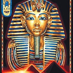 Diamond Painting Egyptische Farao voorbeeldafbeelding van het volledige ontwerp