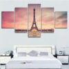 Diamond Painting Eiffeltoren 5 Luiken voorbeeldafbeelding van het volledige ontwerp