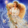 Diamond Painting Engel voorbeeldafbeelding van het volledige ontwerp
