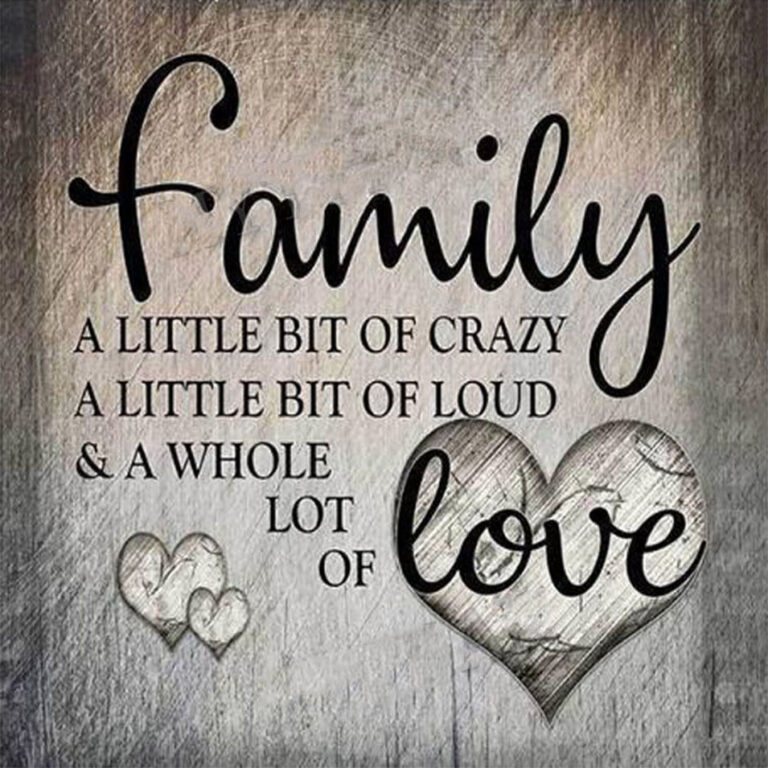 Diamond Painting Family Love voorbeeldafbeelding van het volledige ontwerp