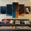 Diamond Painting Game Of Thrones Draken 5 Luiken voorbeeldafbeelding van het volledige ontwerp