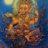 Diamond Painting Ganesha Thailand voorbeeldafbeelding van het volledige ontwerp