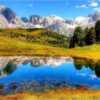 Diamond Painting Gebergte Canada voorbeeldafbeelding van het volledige ontwerp