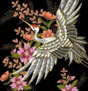 Diamond Painting Geborduurde Vogel voorbeeldafbeelding van het volledige ontwerp