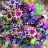 Diamond Painting Gekleurde Vlinders voorbeeldafbeelding van het volledige ontwerp