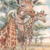 Diamond Painting Giraffes voorbeeldafbeelding van het volledige ontwerp
