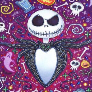 Diamond Painting Halloween Sfeer 30 x 40 cm voorbeeldafbeelding van het volledige ontwerp
