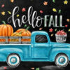 Diamond Painting Hello Fall voorbeeldafbeelding van het volledige ontwerp