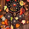 Diamond Painting Herfst Mandala voorbeeldafbeelding van het volledige ontwerp
