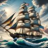 Diamond Painting Het Grote Schip voorbeeldafbeelding van het volledige ontwerp