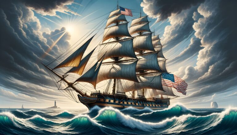 Diamond Painting Het Grote Schip voorbeeldafbeelding van het volledige ontwerp
