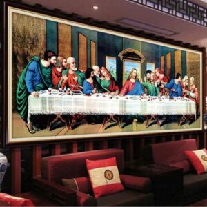 Diamond Painting Het Laatste Avondmaal Groot Formaat voorbeeldafbeelding van het volledige ontwerp