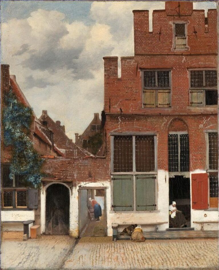 Diamond Painting Het Straatje voorbeeldafbeelding van het volledige ontwerp