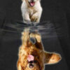 Diamond Painting Honden Reflectie voorbeeldafbeelding van het volledige ontwerp