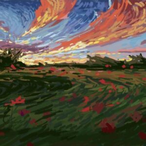 Diamond Painting Horizon HP Design voorbeeldafbeelding van het volledige ontwerp