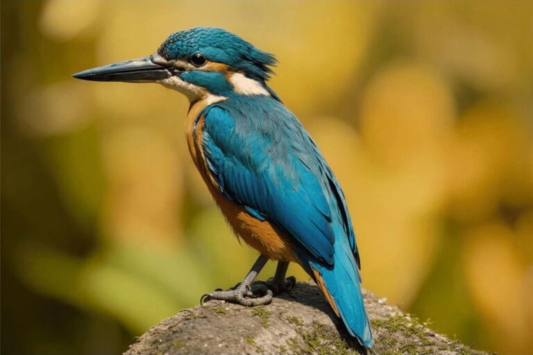 Diamond Painting IJsvogel voorbeeldafbeelding van het volledige ontwerp