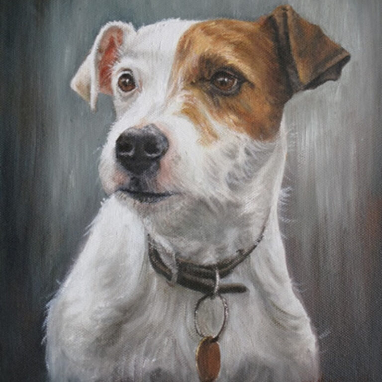 Diamond Painting Jack Russell voorbeeldafbeelding van het volledige ontwerp