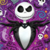 Diamond Painting Jack & Sally Halloween voorbeeldafbeelding van het volledige ontwerp
