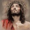 Diamond Painting Jesus voorbeeldafbeelding van het volledige ontwerp