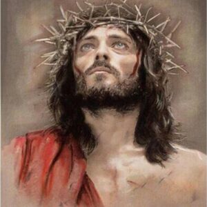Diamond Painting Jesus voorbeeldafbeelding van het volledige ontwerp