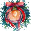 Diamond Painting Jingle Bell voorbeeldafbeelding van het volledige ontwerp