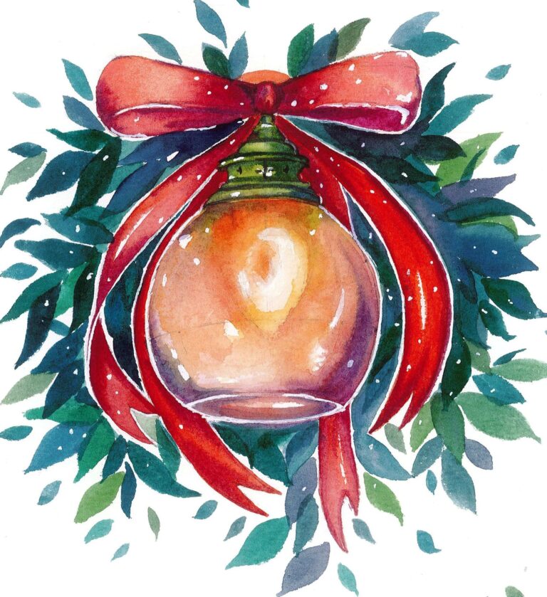 Diamond Painting Jingle Bell voorbeeldafbeelding van het volledige ontwerp