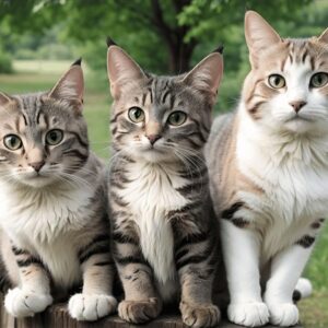 Diamond Painting Katten In Het Bos voorbeeldafbeelding van het volledige ontwerp