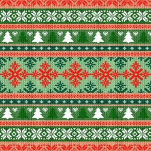 Diamond Painting Kerst Trui voorbeeldafbeelding van het volledige ontwerp