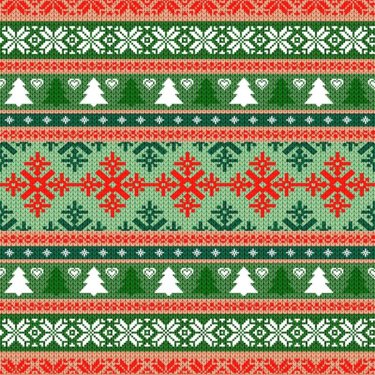 Diamond Painting Kerst Trui voorbeeldafbeelding van het volledige ontwerp