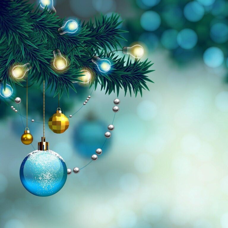 Diamond Painting Kerstballen Blauw voorbeeldafbeelding van het volledige ontwerp