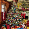 Diamond Painting Kerstboom voorbeeldafbeelding van het volledige ontwerp