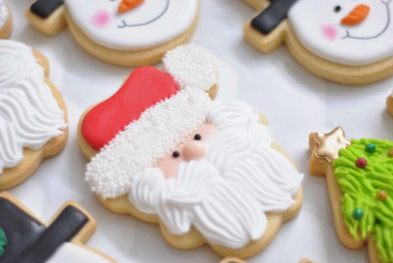 Diamond Painting Kerstkoekjes voorbeeldafbeelding van het volledige ontwerp