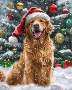 Diamond Painting – Kerstlabrador
