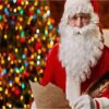 Diamond Painting Kerstman En De Kerstboom voorbeeldafbeelding van het volledige ontwerp