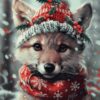 Diamond Painting Kerstvos voorbeeldafbeelding van het volledige ontwerp