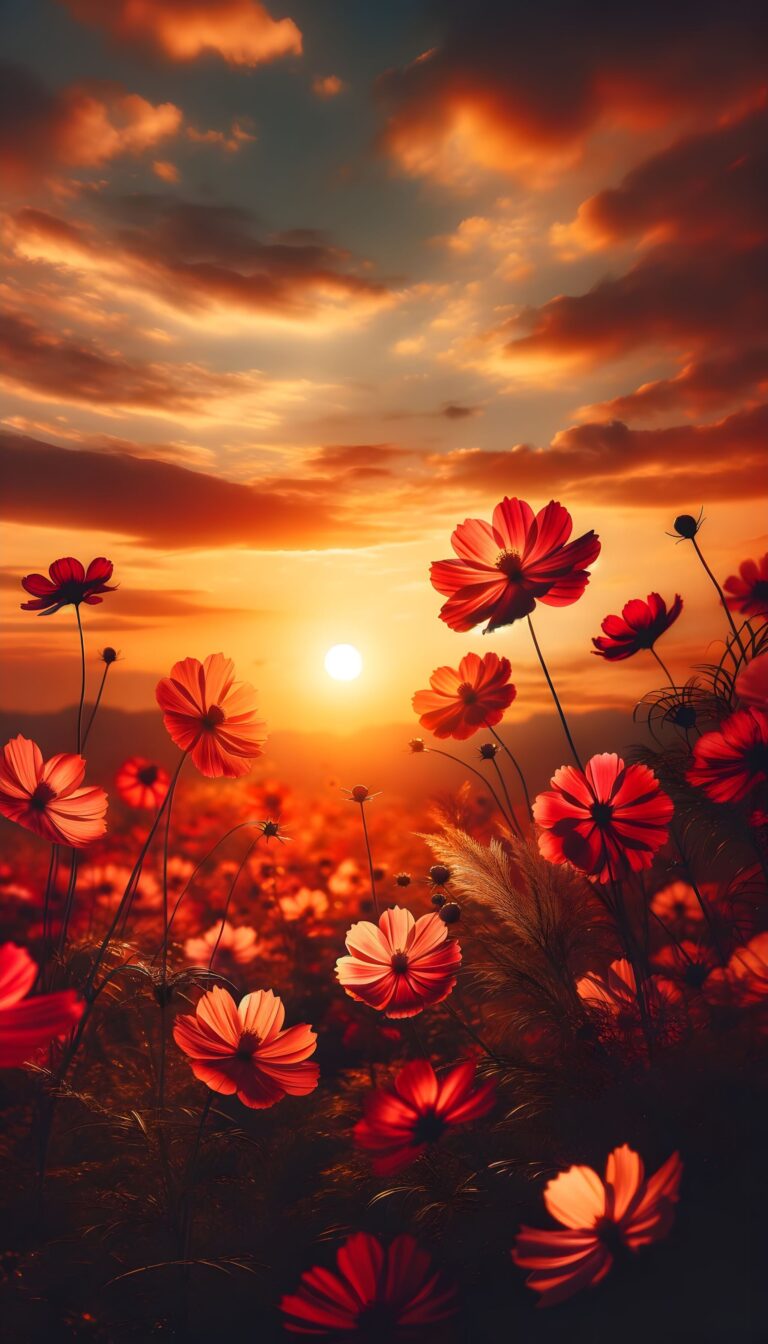 Diamond Painting Klaprozen voorbeeldafbeelding van het volledige ontwerp
