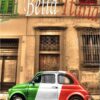 Diamond Painting Kleine Italiaanse auto voorbeeldafbeelding van het volledige ontwerp