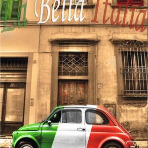 Diamond Painting Kleine Italiaanse auto voorbeeldafbeelding van het volledige ontwerp