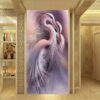 Diamond Painting Kraanvogel Groot Formaat voorbeeldafbeelding van het volledige ontwerp