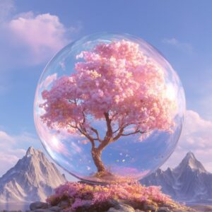 Diamond Painting Kristallen bol voorbeeldafbeelding van het volledige ontwerp