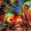 Diamond Painting Kunst Abstract voorbeeldafbeelding van het volledige ontwerp
