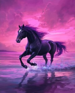 Diamond Painting – Magisch zwart paard
